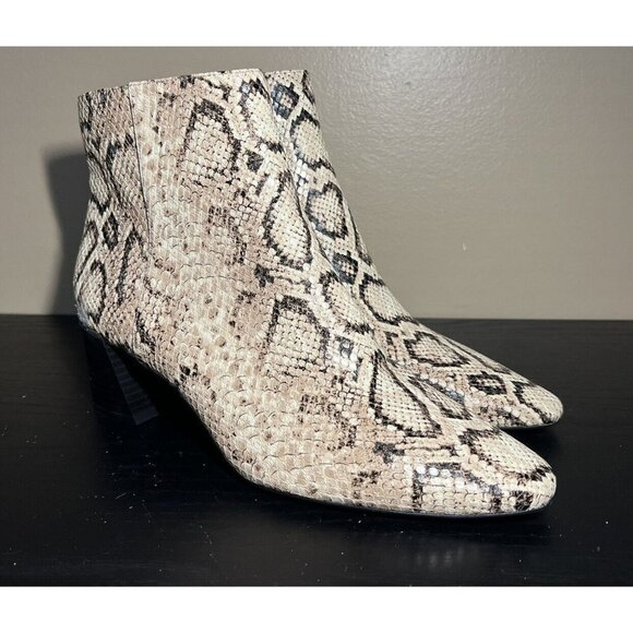 MNG Mango snakeskin print ankle boots women’s EU 41 US size 8 shoes - Picture 1 of 8